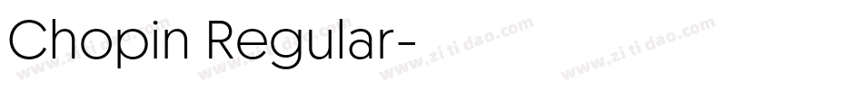 Chopin Regular字体转换